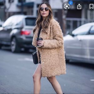 Moon River Tan Teddy Coat